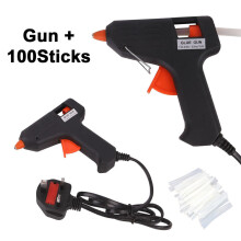 Hot Melt Glue Gun Electric Trigger Adhesive Hobby Craft DIY 100 Glue Sticks Gift