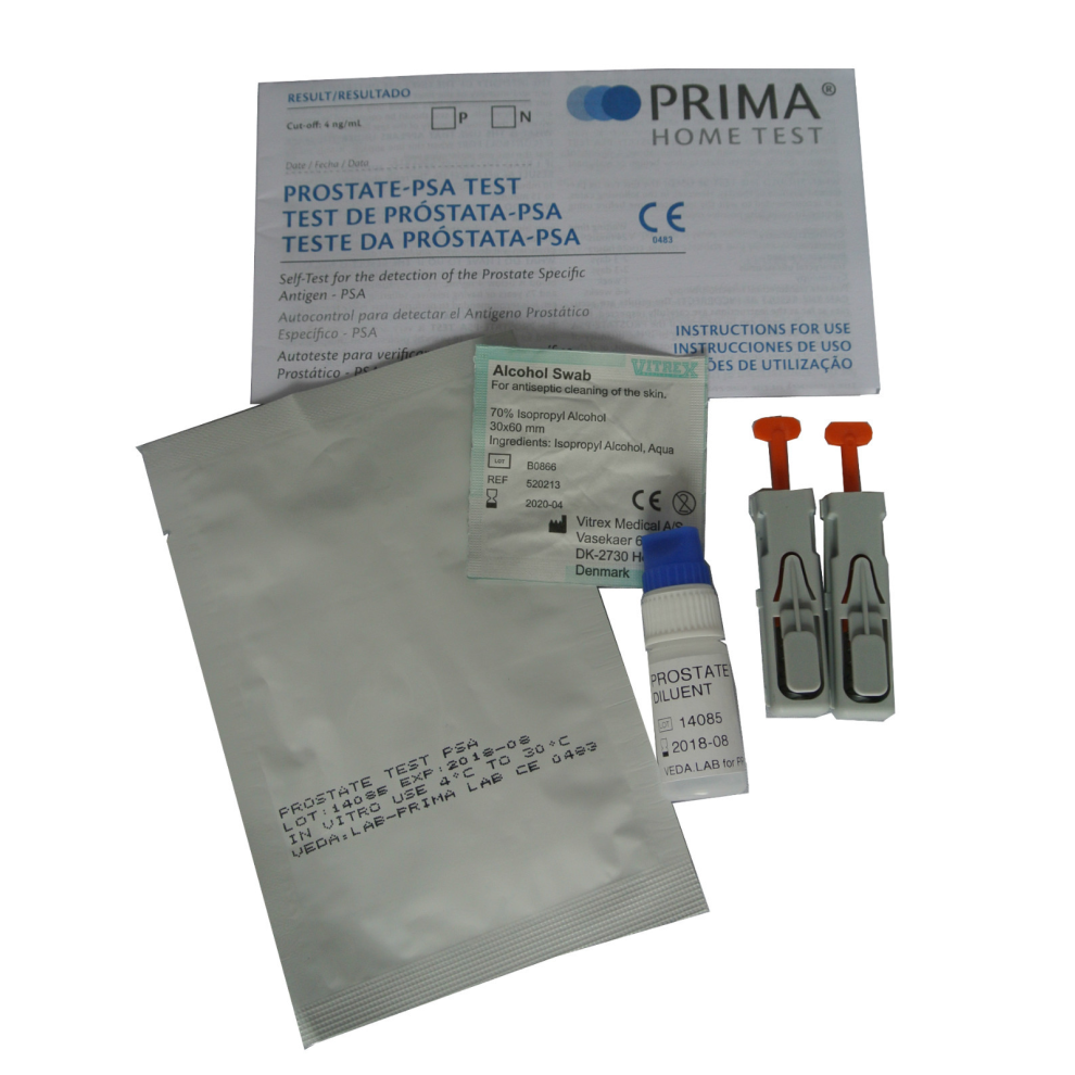Prima Psa Home Prostate Disorder Test Ce Marked Results In 10 Mins