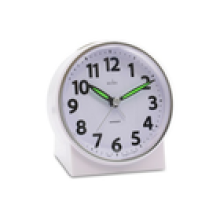 Acctim Micah Alarm Clock Analogue Display NonTicking Blue LED Backlight