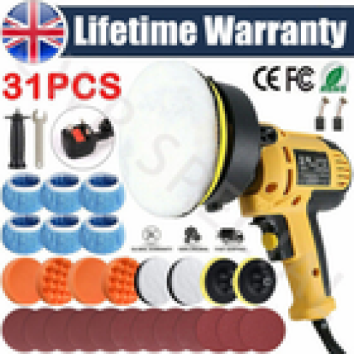 UK Electric Car Polisher Sander Buffer Polishing Machine Kit 800W Variable Speed 1