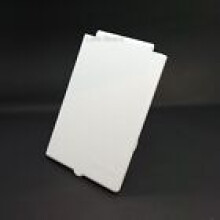 230V Mains Hook Up Inlet Socket Box Lid Flap Pins Caravan VW Motorhome White