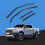 Ford Ford Ranger MK3 20122023 4 Door Pickup Wind Deflectors 4pc Tinted 2