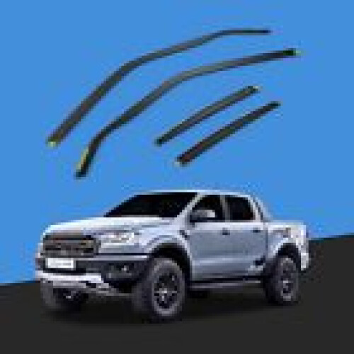 Ford Ford Ranger MK3 20122023 4 Door Pickup Wind Deflectors 4pc Tinted 1