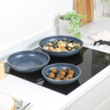 Russell Hobbs Smart Clip 10Piece Frying Pan Saucepan Set 20/24/28cm NonStick