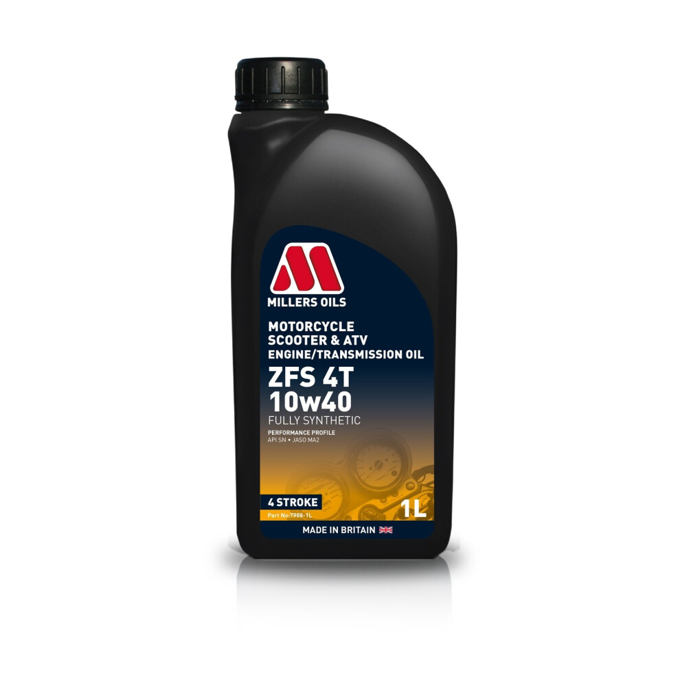 Photos - Engine Oil Millers Oils ZFS 4T 10W40 10W40 Fully Synthetic Motorcycle 1 Litre