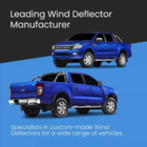 Ford Ford Ranger MK3 20122023 4 Door Pickup Wind Deflectors 4pc Tinted 2
