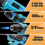 2 Battery 21V Cordless Drill Combi Driver High Power Electric Screwdriver Set 2
