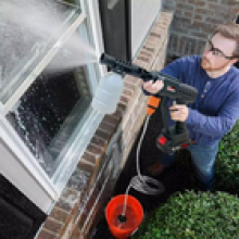 6in1 Car Washer Cordless Pressure Washer Jet Portable Water Cleaner Gun2Battery