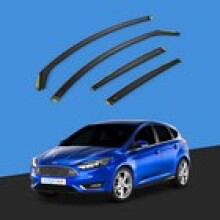 Ford Focus MK3 20112018 5 Door SaloonHatchback Wind Deflectors 4pc Tinted