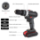 Cordless Hammer Drill Set Electric Impact Driver Screwdriver 2x 48V Battery 3