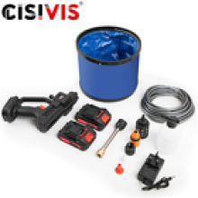 2Battery Portable Cordless Car High Pressure Washer Jet Water Wash Cleaner Gun