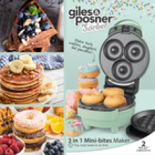 Mini Doughnut Maker Dessert Machine 550W Sorbet Pastel Green Giles Posner