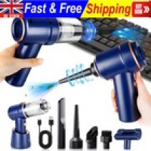 Cordless Electric Air Duster Blower Vacuum Cleaner For Car PC Laptop Keyboard