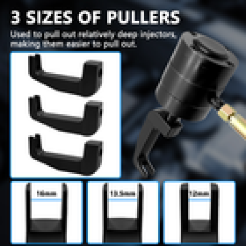 Pneumatic Diesel Injector Puller Kit Air Vibration Injector Removal Tool Set 2