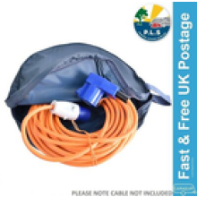PLS Mains Hook Up Lead Cable Reel Carry Waterproof Storage Bag Caravan 140104
