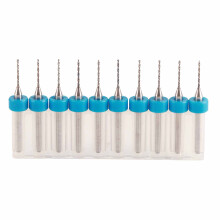 Micro Drill Bits Set for PCB Drilling, Tungsten Carbide Rotary Tool Spiral Flute Bits High Precision Carbide Drills for Jewelry Engraving, CNC