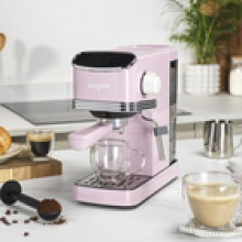 Salter Retro Espresso Machine Milk Frothing Wand 1.35L Tank CappuccinoLatte