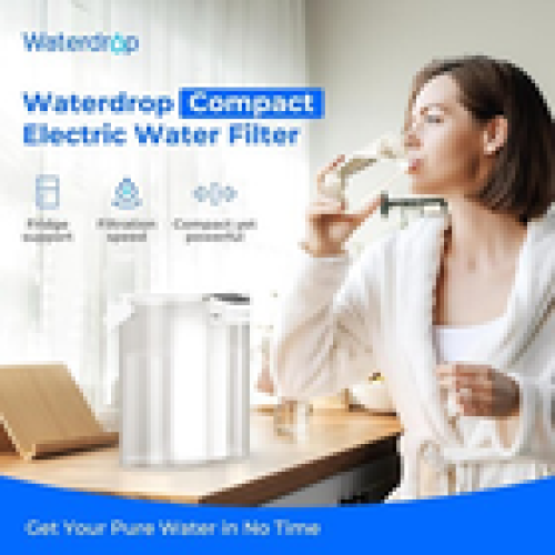 Waterdrop Compact Instant Electric Water Filter Jug for Fridge with Filterwhite 1