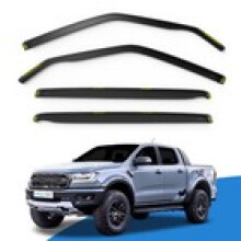 Ford Ranger MK3 20122023 4 Door Pickup Wind Deflectors 4pc Edgevisors Tinted