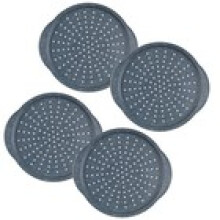 Russell Hobbs COMBO6242 Set of 4 Pizza Pans – 37 cm NonStick Carbon Steel