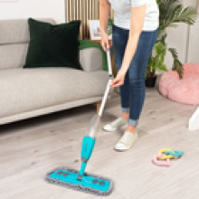 Beldray Antibac Spray Mop Pet Plus Hard Floors WetDry Mop Machine Washable Pad