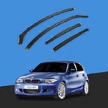 BMW 1 Series E87 20042011 5 Door Hatchback Wind Deflectors 4pc Tinted
