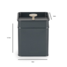 Salter 3 Piece Canister Set for Kitchen Tea Coffee Sugar Tins Easy Store Marino