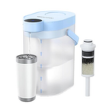 Waterdrop Soften Water Instant Electric Rechargeable Water Filter Jugblue