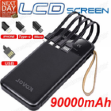 Portable Power Bank 9000000mAh Fast charger Pack 4 USB Battery For Mobile Phone