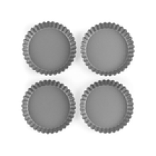 Salter Essentials 4Piece Fluted Tart Tins – NonStick Oven Air Fryer Safe