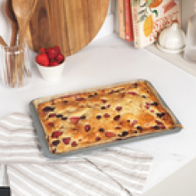 Salter Baking Oven Tray 3 Piece Set NonStick Marble Collection Carbon Steel