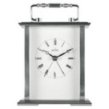 Acctim Gainsborough Mantel Clock Quartz Polished Metal Carriage Clock