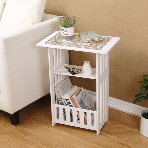 Small bedside table cabinet side coffee table bedside table storage rack New UK