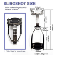 Powerful Hunting Slingshot Catapult High Velocity 2 BANDS 200Ammo Christmas Gift