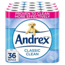 Andrex Classic Clean 9 rolls 4 units Kleenex Balsam Tissue Box 12 units