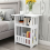 Small bedside table cabinet side coffee table bedside table storage rack New UK 4