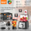 7in1 Food Processor Blender Chopper Juicer Dough Blade Shredder 2 SpeedsPulse 3