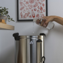 Salter 18L Electric Hot Water Urn – 2500W Adjustable Temp Tap for Catering