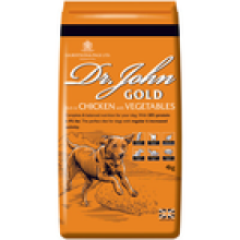 Dr John Gold Dry Dog Food 4kg Chicken with Vegetables Adult Working Dogs