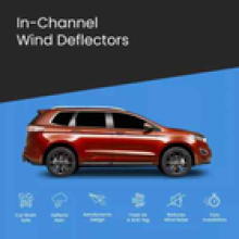 Ford Edge MK2 20142023 5 Door SUV Wind Deflectors 4pc Tinted