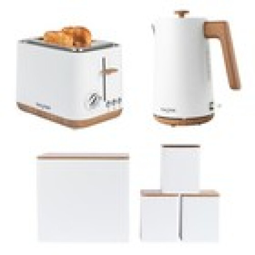Salter Salter Toronto 3Pc Set – Kettle 2Slice Toaster 4pc Countertop Set Matte