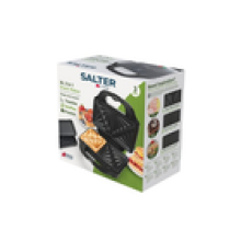 Salter Snack Maker 3in1 Sandwich Toaster Waffle Maker Grill Panini Press 900W