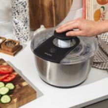 Salter Expert Salad Spinner – 6L Bowl Wash Dry Serve Store NonSlip Base