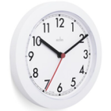 Acctim Stratford Wall Clock Quartz Easy Read Arabic Numbers White 23cm
