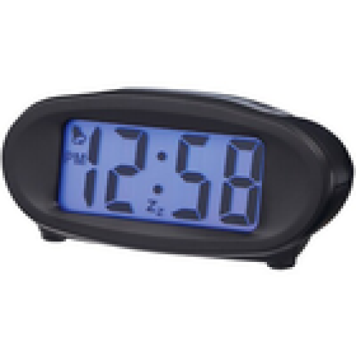 Acctim Acctim Eclipse Digital Alarm Clock Smartlite Hybrid Solar Battery Power Black