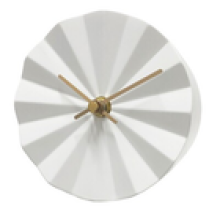 Acctim Layla Mantel Clock Contemporary Resin Quartz Brass Hands Energy Efficient