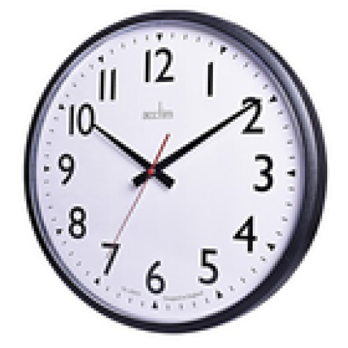 Acctim Acctim Commander Wall Clock Quartz Shatterproof Lens Easy Read Numbers 35cm