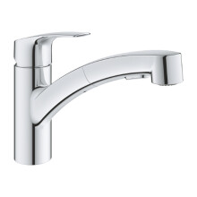 Kitchen Sink Mixer With Pull Out Low Spout - 31869000 - Modern Design