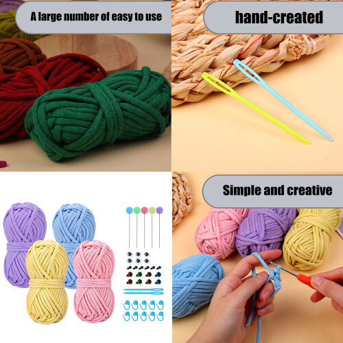 Crochet Hook Set Knitting Needle Crochet Yarn Set Stitching 1