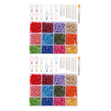 1200Pcs Metal Crochet Stiching Marker with 18 Large Eye Knitting